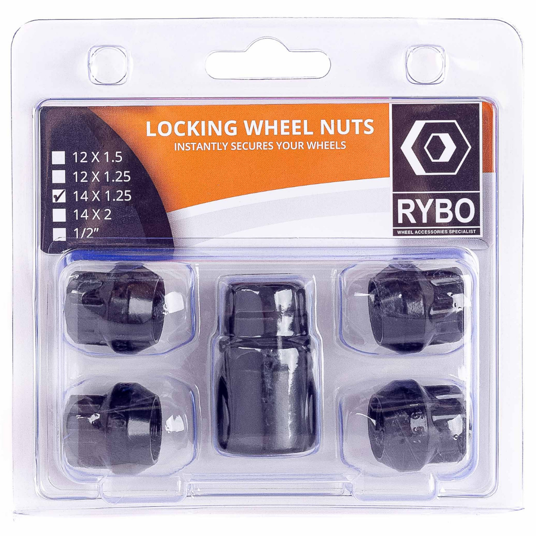 Open-Ended Wheel Locking Nuts (Tapered)