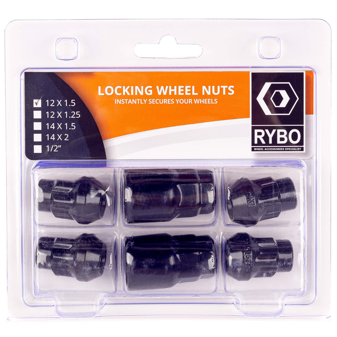 Closed-End Wheel Locking Nuts With 2 Keys