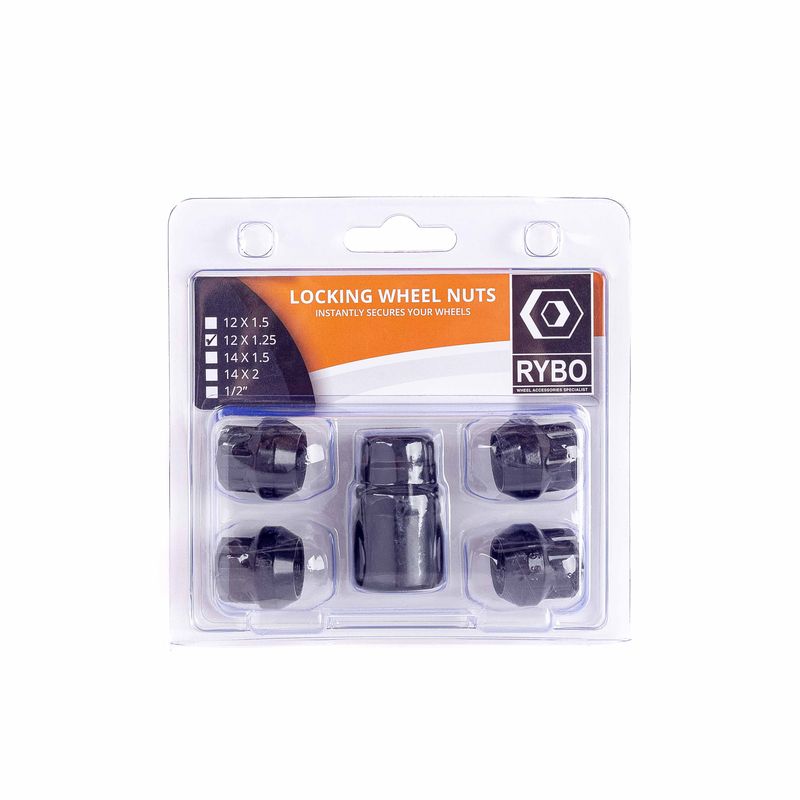 Open-Ended Wheel Locking Nuts (Tapered)